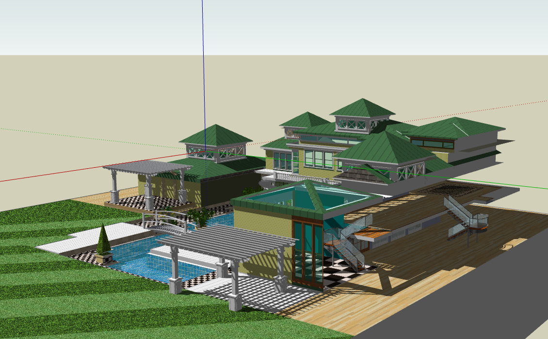 file sketchup nghỉ dưỡng,model su nghỉ dưỡng,model 3d nghỉ dưỡng,file su nghỉ dưỡng